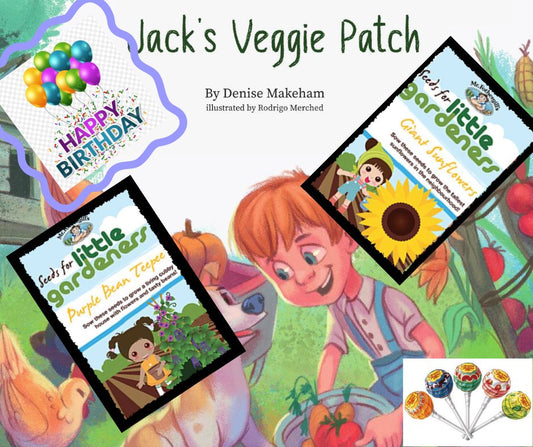 Children's Book Gift Pack "Jack's Veggie Patch" (Hard Cover Book)